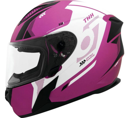 THH Helmets 648037 - T810S Hayate Metallic Pink/White - Medium