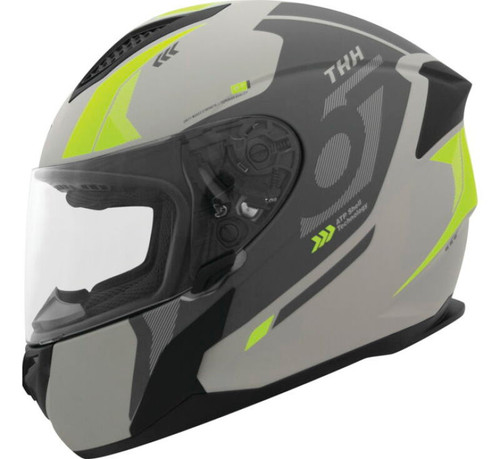THH Helmets 648028 - T810S Hayate Gray/Yellow - 2XL