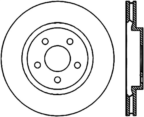 StopTech 128.63062L - Drilled Sport Brake Rotor
