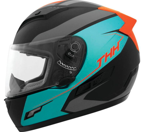 THH Helmets 648061 - TS-80 Vision Orange/Turquoise - Medium