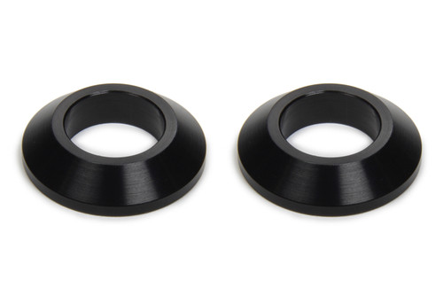 Ti22 Performance TIP8221 - Tapered Spacers 1/2in ID 1/4in Thick Black 2pk