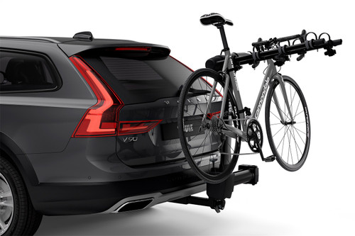 Thule 9027XT - Apex XT Swing 4 - Hanging Hitch Bike Rack w/Swing-Away Arm (Up to 4 Bikes) - Black