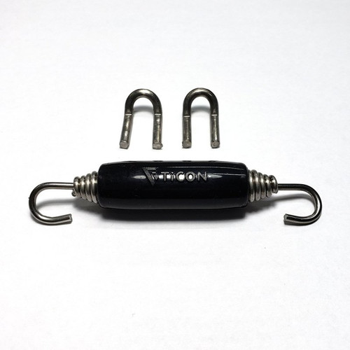 Ticon 108-00211-1101 - Industries Black Silicone Titanium Spring Tab and Spring Kit (2 Tabs/1 Spring) - Single Kit