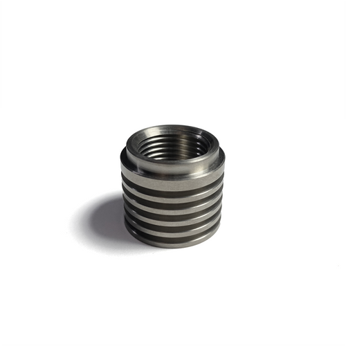 Ticon 104-00100-9000 - Industries Titanium O2 Sensor Bung w/ Built In Heat Sink (M18x1.5)