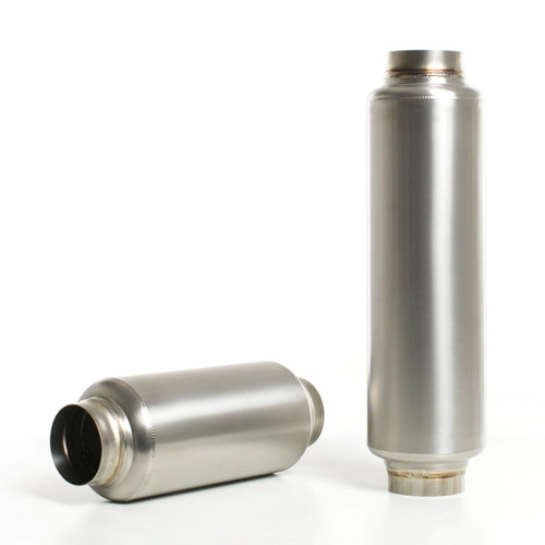 Ticon 116-07623-0000 - Industries 17in OAL 3.0in In/Out Ultralight Titanium Muffler