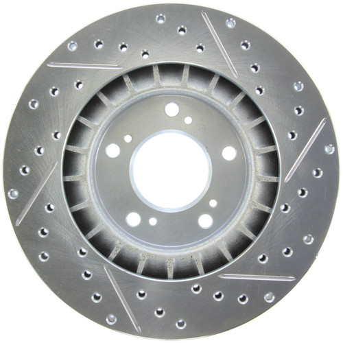 StopTech 227.40048R - Select Sport Drilled and Slotted Brake Rotor; Front Right StopTech 227.40048R - Select Sport Drilled and Slotted Brake Rotor; Front Right