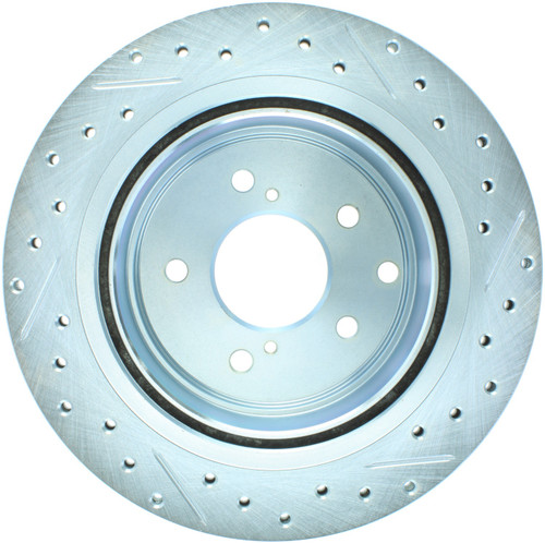 StopTech 227.42047R - 89-96 Nissan 300ZX Select Sport Slotted & Drilled Right Rear Brake Rotor