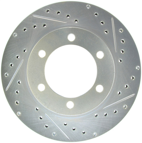 StopTech 227.44112L - Select Sport Drilled and Slotted Brake Rotor; Front Left