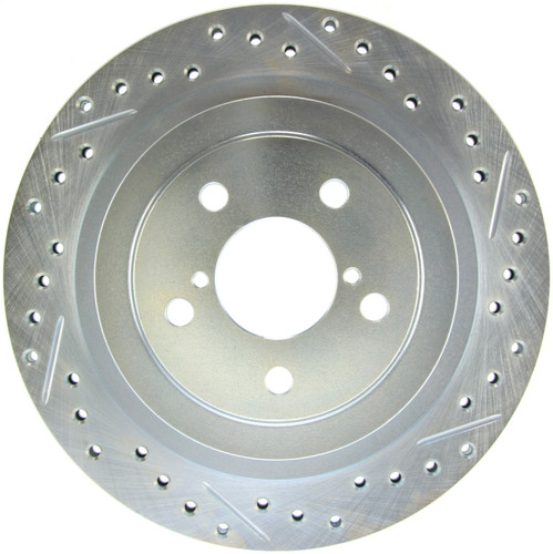 StopTech 227.47025L - Select Sport Drilled and Slotted Brake Rotor; Rear Left StopTech 227.47025L - Select Sport Drilled and Slotted Brake Rotor; Rear Left