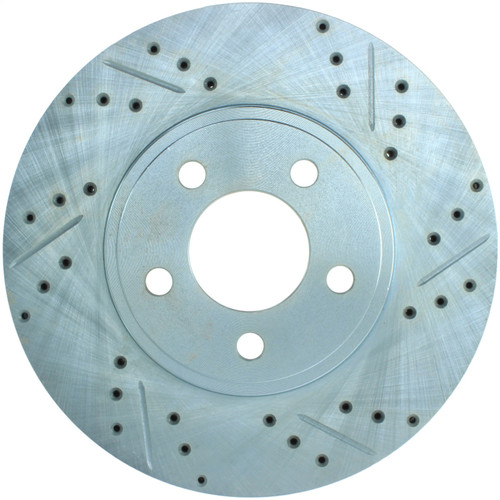 StopTech 227.61072L - Select Sport Drilled and Slotted Brake Rotor; Front Left