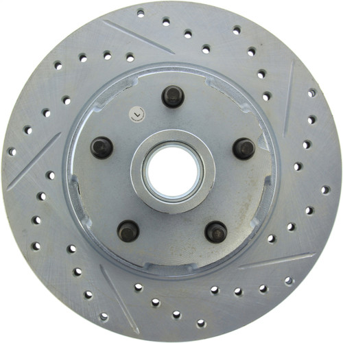StopTech 227.61053L - Select Sport Drilled and Slotted Brake Rotor; Front Left