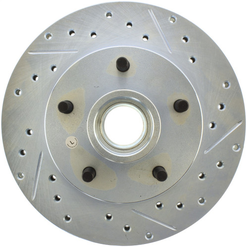 StopTech 227.66017L - Select Sport Drilled and Slotted Brake Rotor; Front Left