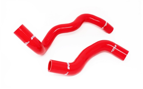 Torque Solution TS-CH-513RD - 2016+ Ford Focus RS Silicone Radiator Hose Kit - Red