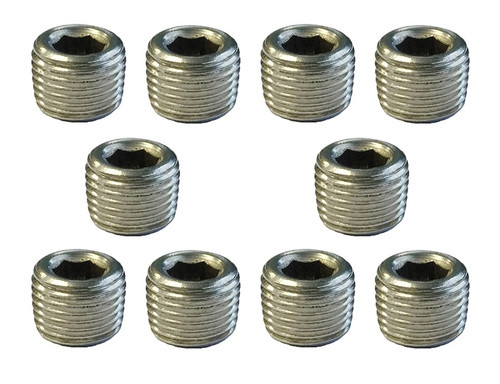 Torque Solution TS-NPT-18.10 - Stainless Steel 1/8 in NPT Plug: Universal 10 Pack