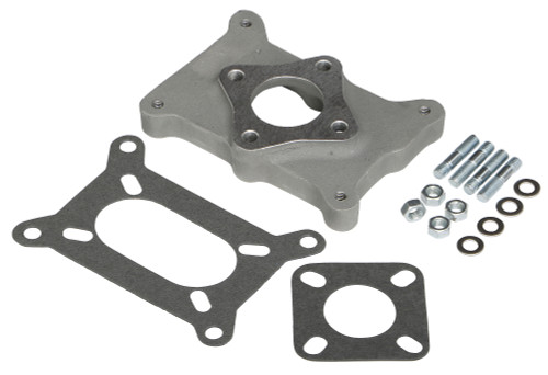 Trans-Dapt Performance 2041 - 1-1/4 IN. TALL, HOLLEY 2BBL TO CHEVY STRAIGHT 6 MANIFOLD CARBURETOR ADAPTER -CAST ALUMINUM