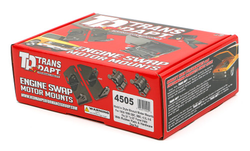 Trans-Dapt Performance 4505 - WELD-IN, BISCUIT STYLE MOTOR MOUNTS. FOR 396-454 BB CHEVY WITH 24 IN.-30 IN. FRAMERAILS