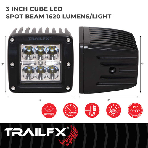 TrailFX 3X2CSPPR - Driving/ Fog Light - LED