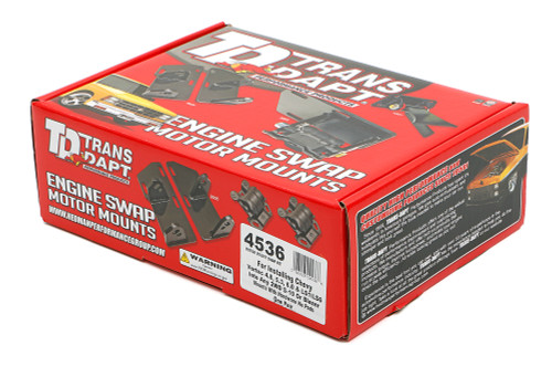 Trans-Dapt Performance 4536 - CHEVY LS SERIES INTO S10, S15 (2WD) - MOTOR MOUNT PLATES ONLY