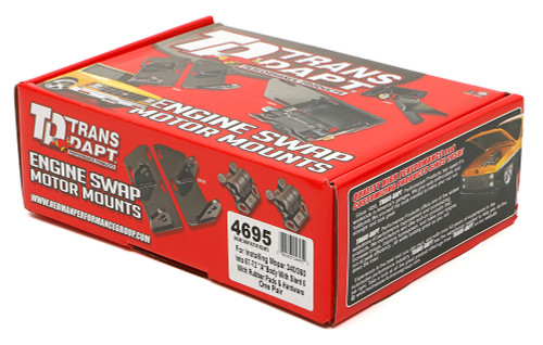 Trans-Dapt Performance 4695 - MOPAR 340-360 INTO 1967-72 A BODY- MOTOR MOUNT KIT