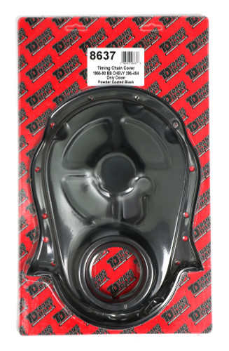 Trans-Dapt Performance 8637 - ASPHALT BLACK TIMING CHAIN COVER (ONLY)- 1965-90 CHEVY 396-454