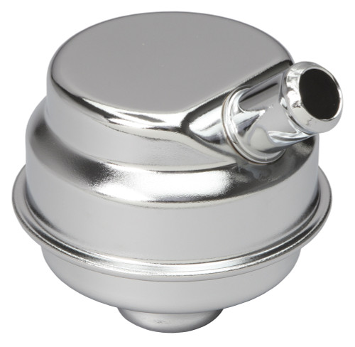 Trans-Dapt Performance 9169 - PUSH-IN STYLE BREATHER CAP WITH TUBE; MOPAR A, B, RB, SLANT-6 OE STYLE- CHROME