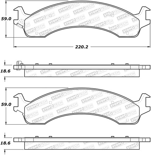 StopTech 305.08210 - Street Select Brake Pads StopTech 305.08210 - Street Select Brake Pads