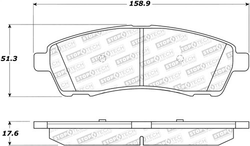 StopTech 305.07570 - Street Select Brake Pads