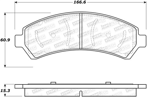 StopTech 305.07260 - Street Select Brake Pads