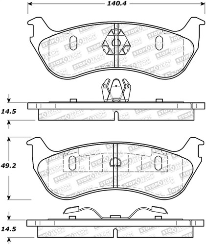 StopTech 305.08810 - Street Select Brake Pads StopTech 305.08810 - Street Select Brake Pads