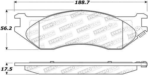 StopTech 305.08970 - Street Select Brake Pads StopTech 305.08970 - Street Select Brake Pads
