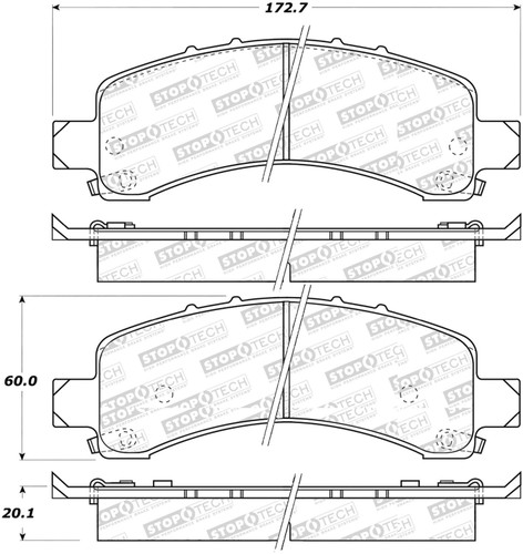 StopTech 305.09740 - Street Select Brake Pads