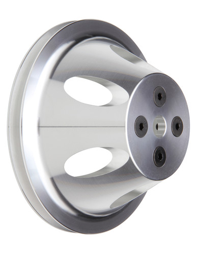 Trans-Dapt Performance 9478 - WATER PUMP PULLEY; 1 GROOVE; 1955-1968 CHEVROLET 283-350; SHORT WATER PUMP- MACHINED ALUMINUM