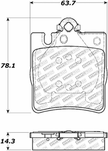 StopTech 305.08760 - Street Select Brake Pads with Hardware