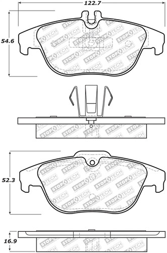 StopTech 305.13410 - Street Select Brake Pads with Hardware