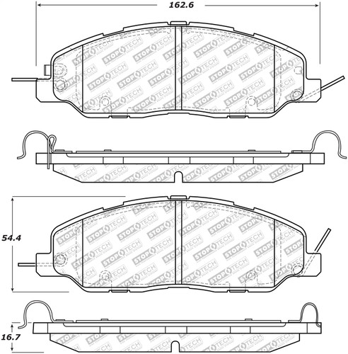 StopTech 305.14630 - Street Select Brake Pads with Hardware