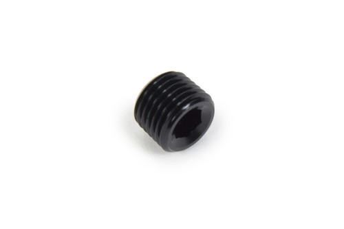 Triple X HF-97022BLK - Fitting - Plug - 1/4 in NPT - Allen Head - Aluminum - Black Anodized - Each