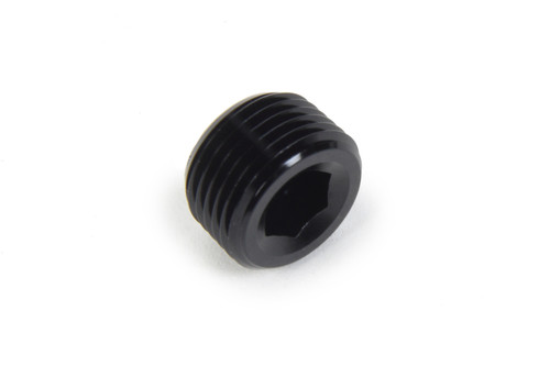 Triple X HF-97033BLK - Fitting - Plug - 3/8 in NPT - Allen Head - Aluminum - Black Anodized - Each
