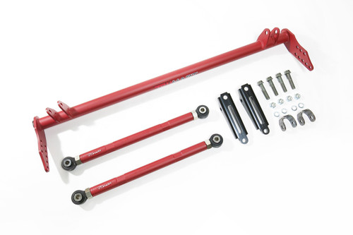 TruHart TH-H608 - Front Traction Bar Set Red 7 Piece For 94-01 Acura Integra 92-00 Honda Civic