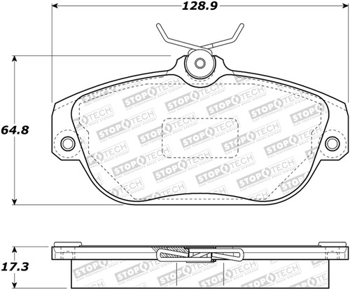StopTech 308.05420 - Street Touring 92-97 Volvo 960 Front Brake Pads - Semi-Metallic