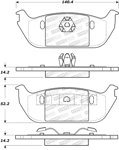 StopTech 308.09520 - Street Brake Pads StopTech 308.09520 - Street Brake Pads