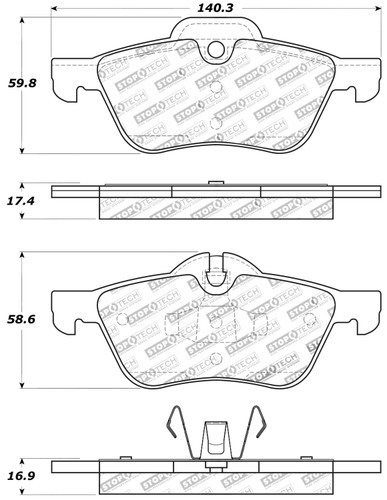 StopTech 309.09390 - Performance 02-06 Mini Front Brake Pads