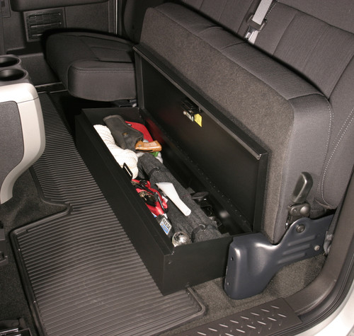 Tuffy Security 285-01 - Rear Underseat Lockbox - 09-14 F-150 w/ Extended Cab Black  Security Products