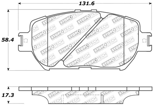 StopTech 309.09080 - Performance 06 Lexus GS / 09-10 IS Front Brake Pads