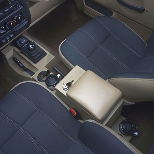 Tuffy Security 066-01 - Series II Center Console - 97-06 Wrangler TJ w/ Factory Subwoofer Full Black  Security Products