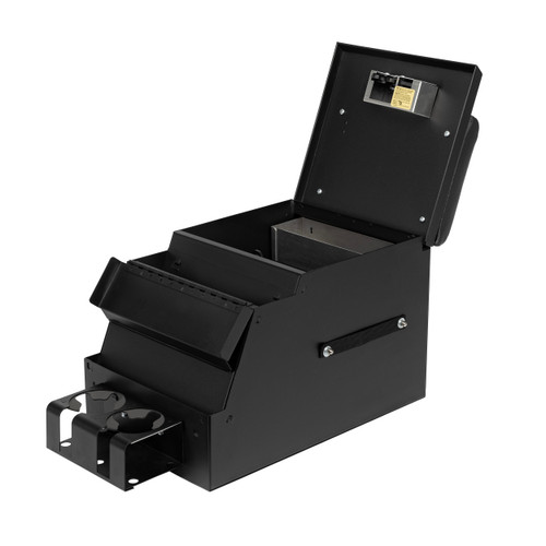 Tuffy Security 017-01 - Deluxe Stereo Center Console Universal 12 1/2 Inch Wide Black  Security Products