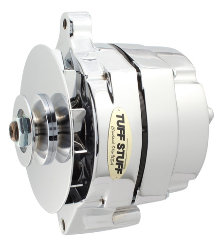Tuff Stuff Performance Accessories 7068RD - Ford Alternator Chrome 1 Wire 1 Groove Pulley