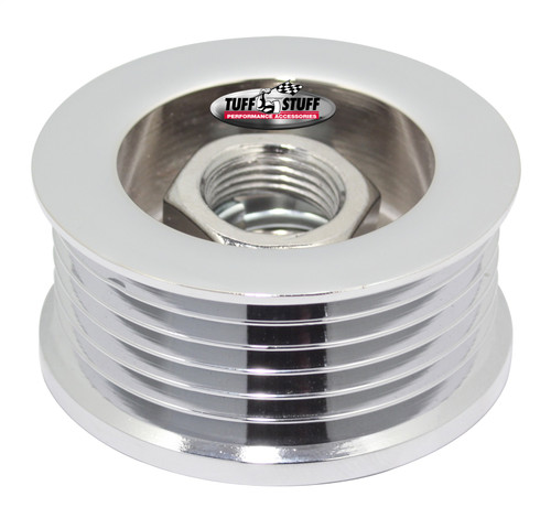 Tuff Stuff Performance Accessories 7610A - Alternator Chrome Pulley 6 Groove