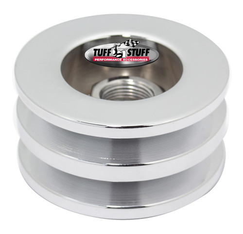 Tuff Stuff Performance Accessories 7610F - Alternator Chrome Double V-Pulley