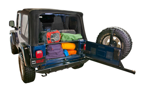Tuffy Security 296-01 - Standard Cargo Enclosure - 97-06 Wrangler TJ Black  Security Products