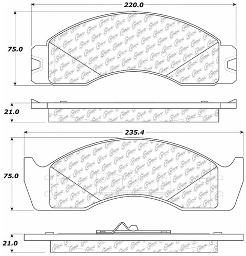 StopTech 319.04110 - Truck and SUV Pad